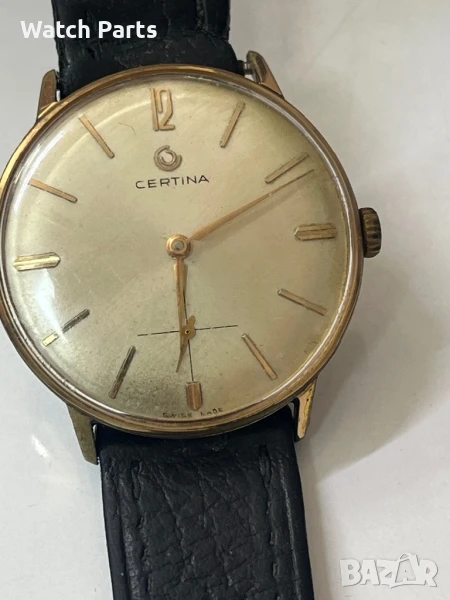 Стар часовник certina швейцарски с позлата, снимка 1