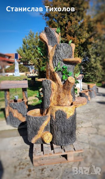 Водопад от щампован бетон имитация на дърво, снимка 1