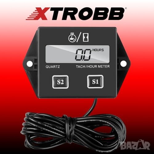 Моточасовник / Брояч на моточасове / Тахометър / Оборотомер, снимка 1