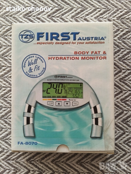 Уред за измерване на телесни мазнини и хидратация, снимка 1