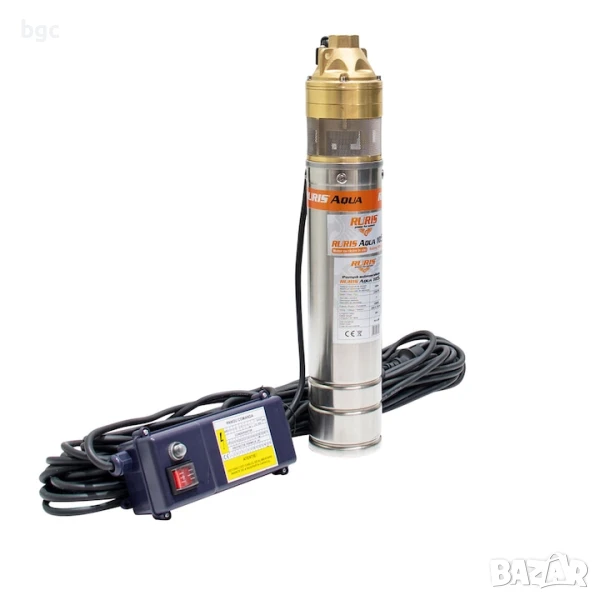 НОВА Потопяема помпа за чиста вода Ruris Aqua 105, 1500 W, Максимален дебит 2.6 м3/ч, Височина на за, снимка 1