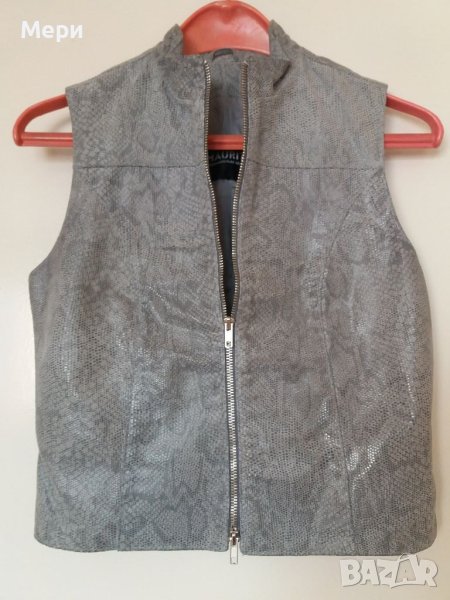 Дамски елек естествена кожа, снимка 1