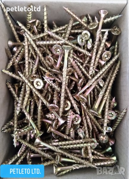 Винт за твърда дървесина TORNADO PLUS TORX Размер в мм - 4 Х 50 Опаковка - кутия 500 бр, снимка 1