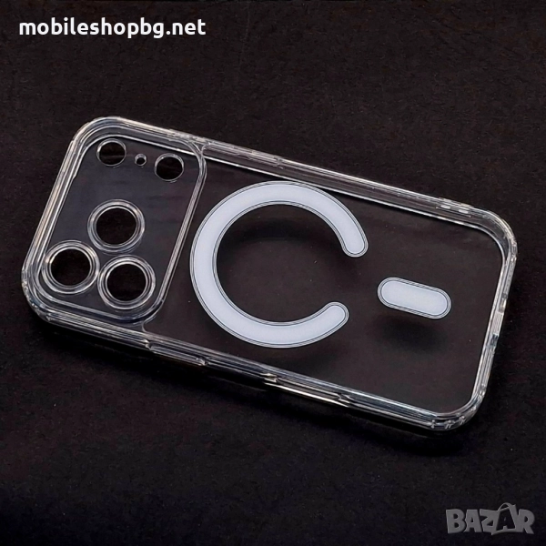 iPhone 17 Pro кейс прозрачен MagSafe защита на камерите, снимка 1