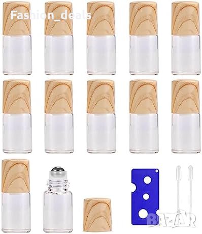 Нови 12 брoя, 2 мл ролкови бутилки празни прозрачни Неръждаема стомана Пътуване, снимка 1