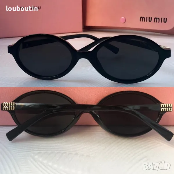 Miu 2024 дамски слънчеви очила елипса кръгли овални, снимка 1