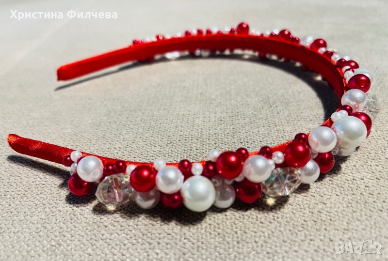 Нежна диадема от перли , снимка 1