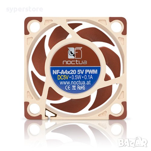 Вентилатор за компютър 40x40x20mm Noctua NF-A4x20-5V-PWM SSO2 Bearing 4-pin PWM 5000RPM 5V, снимка 1