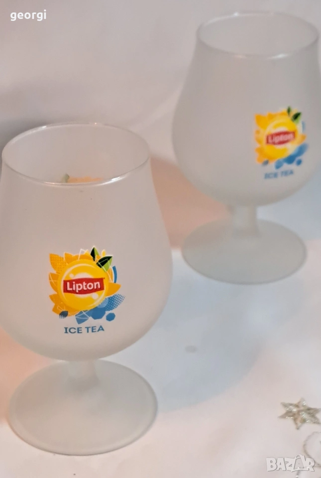 винтидж чаши за студен чай Lipton 32/2, снимка 1