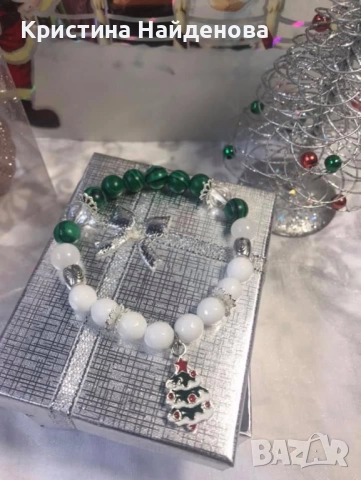 Предлагам коледни бижута с естествени камъни, снимка 3 - Колиета, медальони, синджири - 52522299