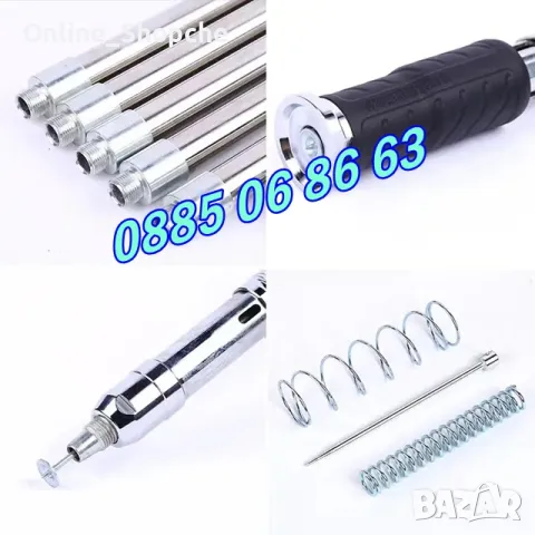 Професионален ръчен пистолет за пирони с накрайници, снимка 4 - Други инструменти - 49628426