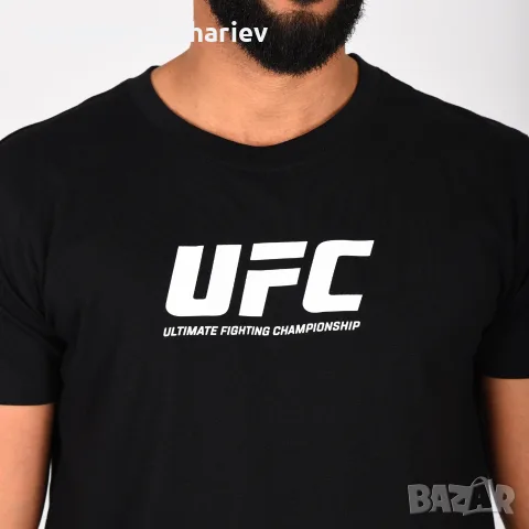 Мъжка тениска UFC черна официална – Колекция 2025/2026, снимка 7 - Тениски - 55720700