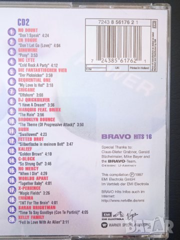 Bravo Hits 16 - оригинални издание (САМО CD2), снимка 2 - CD дискове - 44214719
