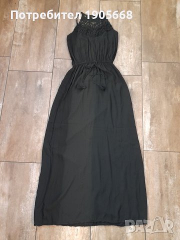 Стилна, черна дамска рокля № М-Л, снимка 7 - Рокли - 41184962