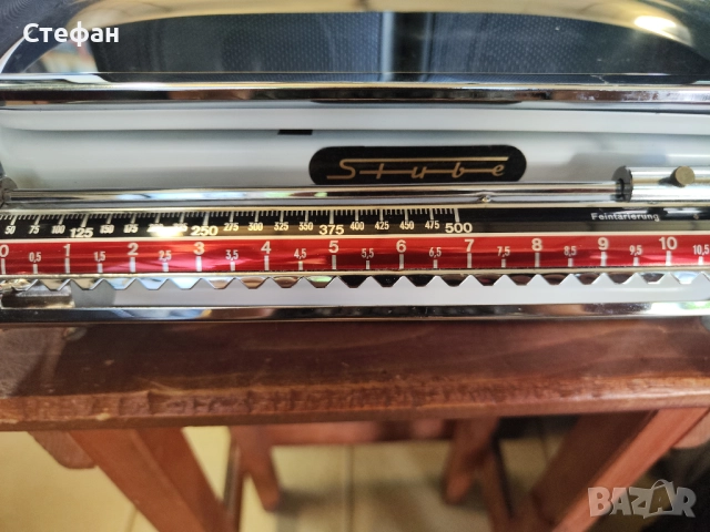 Ретро кантар Stube Made in Germany Производство 60-те 70-те години. НОВ, не е ползван. Абсолютно точ, снимка 5 - Антикварни и старинни предмети - 51972492