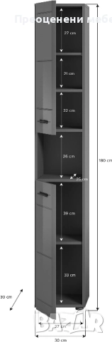 Колонен шкаф Doux внос от Германия, снимка 3 - Шкафове - 52523132