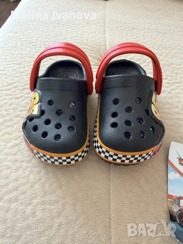Чехли Crocs Crocband Fun Lab Cars, черно/червено, номер 19/20, снимка 3 - Детски сандали и чехли - 55989918