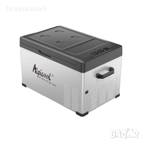 БЕЗПЛАТНА ДОСТАВКА 30L Преносим компресорен хладилник фризер 12V 24V 220V