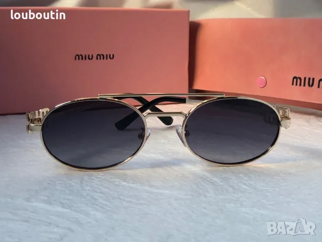 Miu 2024 дамски слънчеви очила елипса овални кръгли 4 цвята, снимка 13 - Слънчеви и диоптрични очила - 47930702