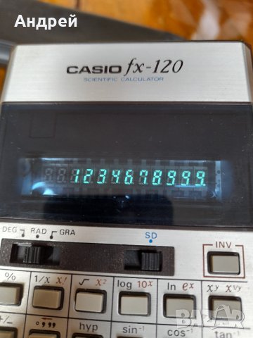 Стар калкулатор Casio FX 120, снимка 8 - Други ценни предмети - 42273236