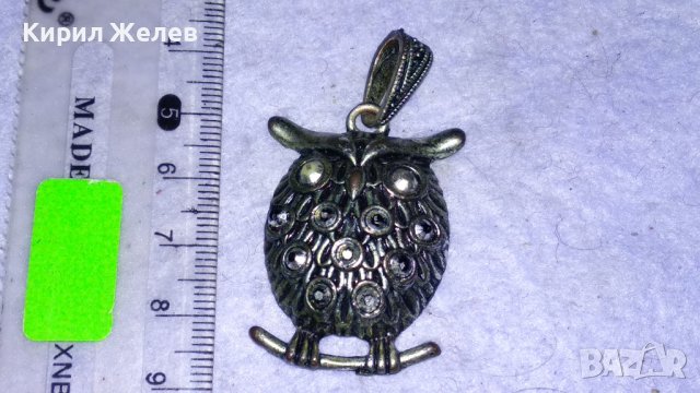 СРЕБРИСТО БУХАЛЧЕ ФИГУРАЛЕН ФЕШЪН АРТ МЕДАЛЬОН с ФАСЕТИРАНИ КРИСТАЛЧЕТА 34578