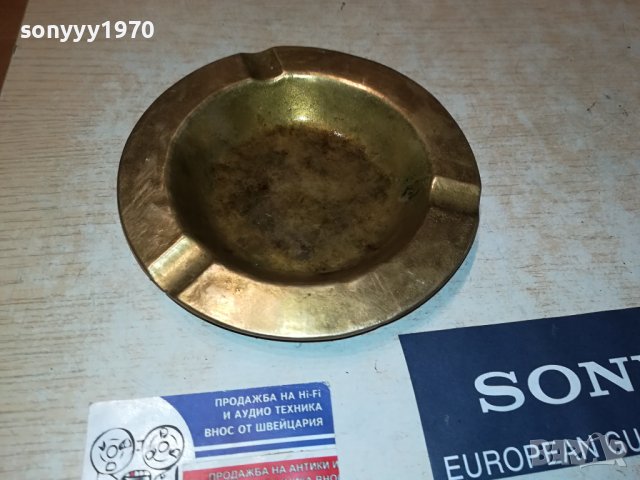 ПЕПЕЛНИК МАСИВЕН МЕД МЕСИНГ ВНОС ГЕРМАНИЯ 2806230742, снимка 12 - Колекции - 41377999