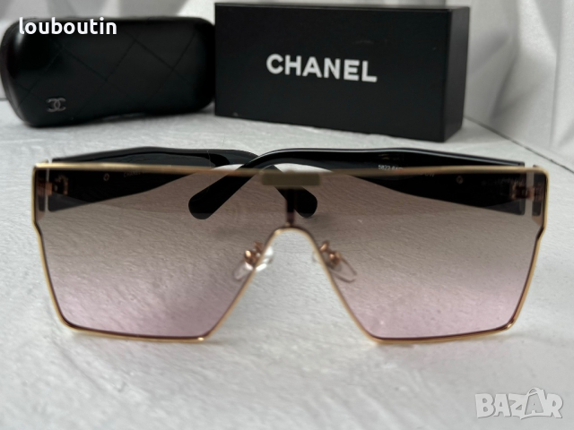 CH дамски слънчеви очила маска с лого, снимка 2 - Слънчеви и диоптрични очила - 44686137