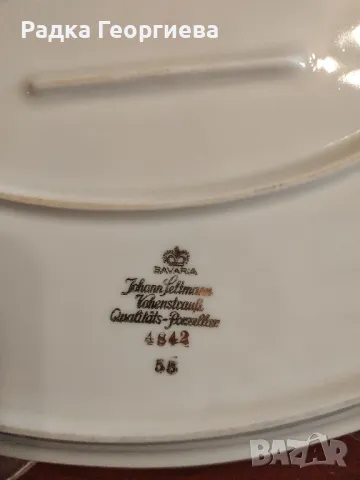 Плато за сервиране със златен ръб Johan Seltmann. 60-те години., снимка 2 - Колекции - 50223927
