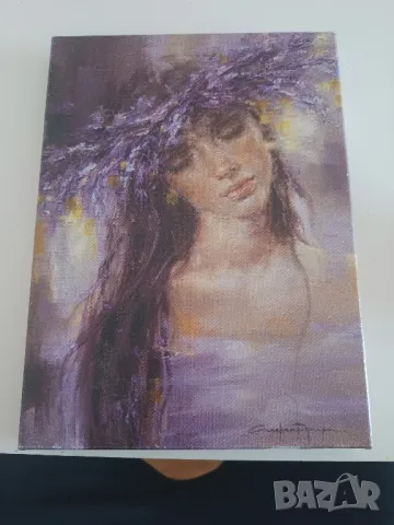 Картина жена с венец, снимка 2 - Картини - 50051742