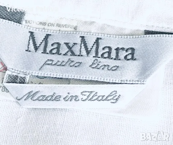 MaxMara оригинал модерен топ/елек 100% лен, снимка 3 - Корсети, бюстиета, топове - 47316102