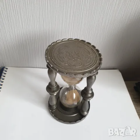Цинков пясъчен часовник, снимка 3 - Колекции - 50223810