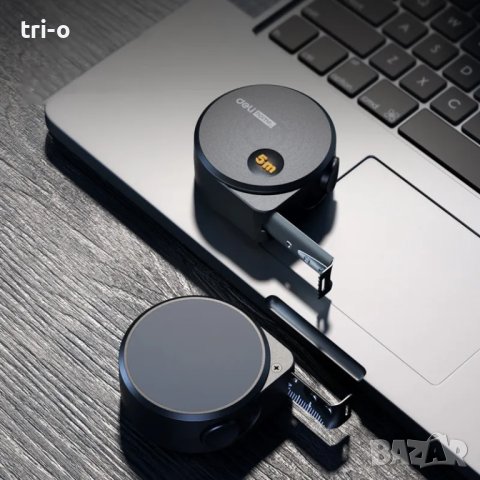 Deli Ролетка - черна 5м, снимка 4 - Други инструменти - 41832678