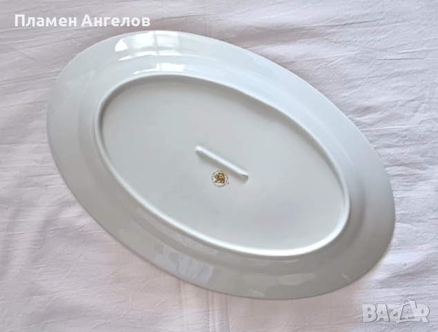 Стар български порцелан-плато. , снимка 4 - Сервизи - 51462181