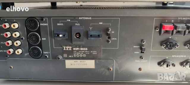 Ресивър и дек ITT HIFI 8033, 8021#1, снимка 11 - Ресийвъри, усилватели, смесителни пултове - 53107177