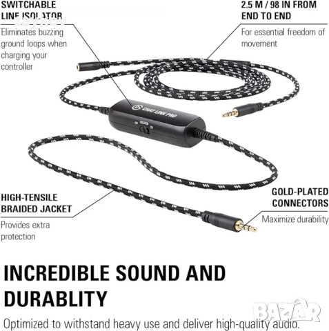 Elgato Chat Link Pro аудио адаптер, за PS5, PS4, Nintendo Switch, улавяне на гласов чат, снимка 5 - Аксесоари - 44657107