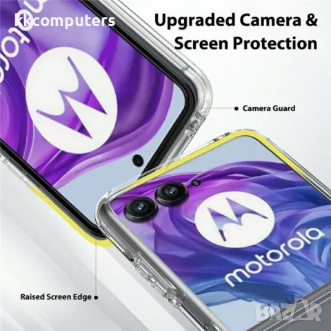 Motorola Razr 60 Ultra / Razr Ultra 2025 TPU + Акрил Прозрачен Калъф и Протектор, снимка 4 - Резервни части за телефони - 50223028