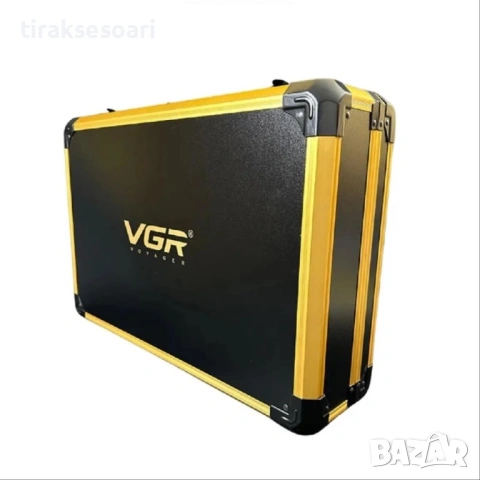 Професионален Берберски и бръснарски комплект 4 в 1 VGR PRO STARTER PACK, снимка 8 - Друго оборудване - 53289018