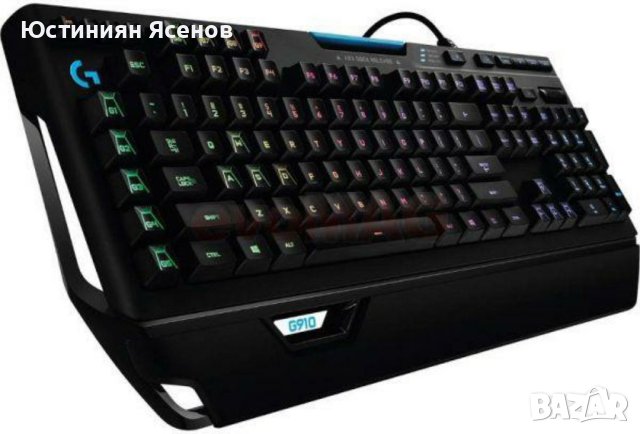 Клавиатура Logitech G G910 Orion Spectrum, Жичен, USB, Механичен, RGB QWERTZ (немска подредба) , снимка 5 - Клавиатури и мишки - 40980647