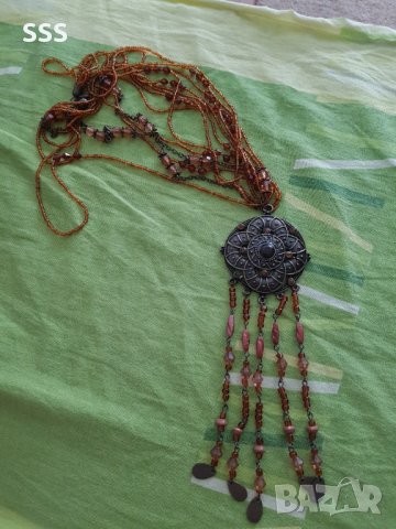 Стар медальон гердан колие, снимка 5 - Антикварни и старинни предмети - 41808062