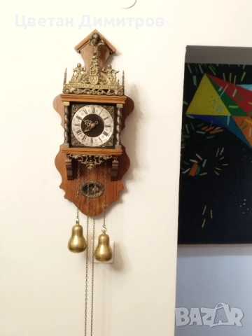 Антикварен стенен холандски часовник - Franz Hermle Атлас 