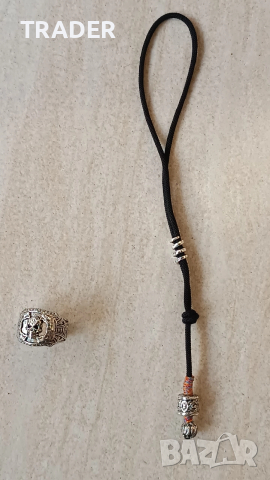 Готически пръстен с череп амулет гривна висулка, снимка 9 - Пръстени - 30904383