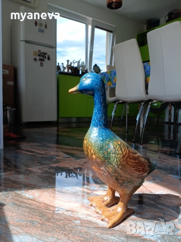 Порцеланова фигура на пате , гъска , изработена с внимание към детайла. , снимка 8 - Статуетки - 51468143