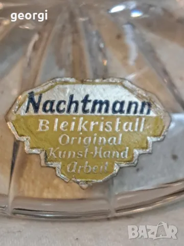 голяма немска кристална фасетирана ваза Nachtmann   3/3, снимка 8 - Вази - 48888062