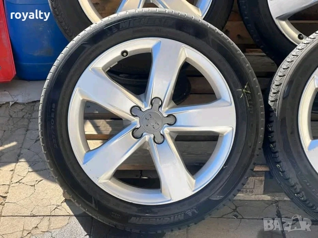 5х112 18 Джанти Оригинални Audi A4 A6 ET 37 J 7.5 Централен отвор 66.5 Подарък Летни Гуми Michelin 2, снимка 5 - Аксесоари и консумативи - 53667546