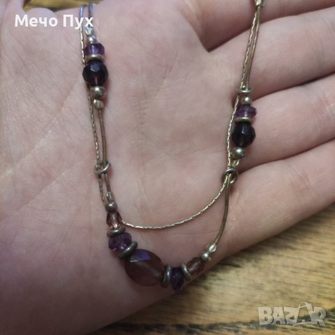 Сребърно колие (164), снимка 2 - Колиета, медальони, синджири - 41473758