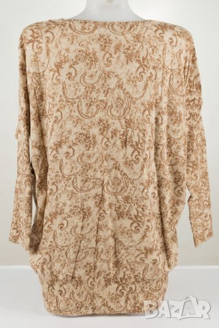 Туника в бежово и синьо Miss Jolie - S/M/L, снимка 3 - Туники - 42535654