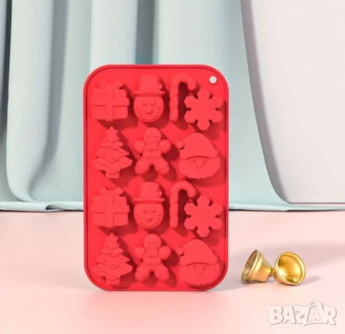 Молд Коледа два размера, три цвята , снимка 4 - Форми - 50868906