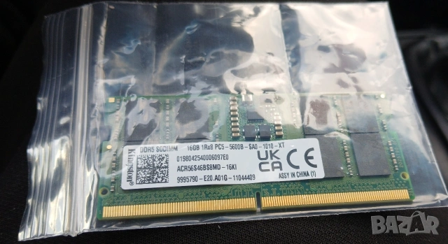 Kingston Ram 16gb DDR5 5600, снимка 2 - Части за лаптопи - 53861609