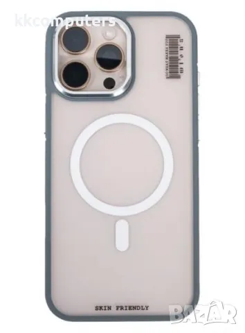 Калъф Wlons Skin Friendly с MagSafe / Сив / за iPhone 16 Pro 6.3 Баркод : 3130983