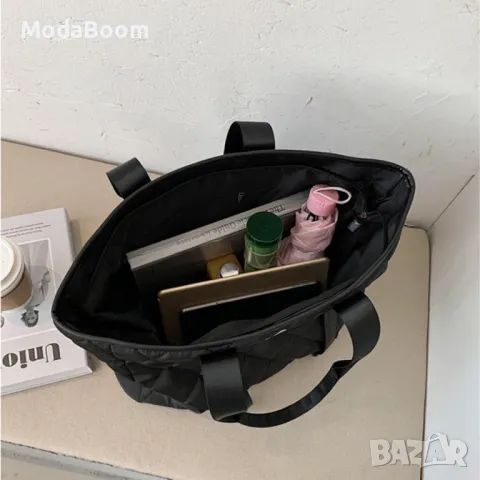 Висококачествена голяма дамска чанта през рамо от текстил, снимка 6 - Чанти - 48763847